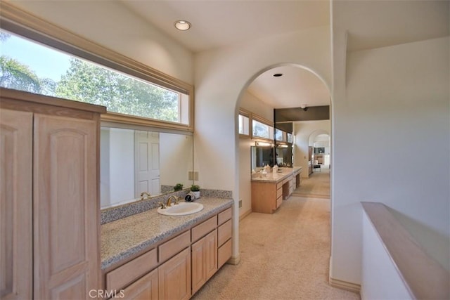3624 Hollins Ave, Claremont, CA 91711 - full bath with vanity, recessed lighting, and baseboards