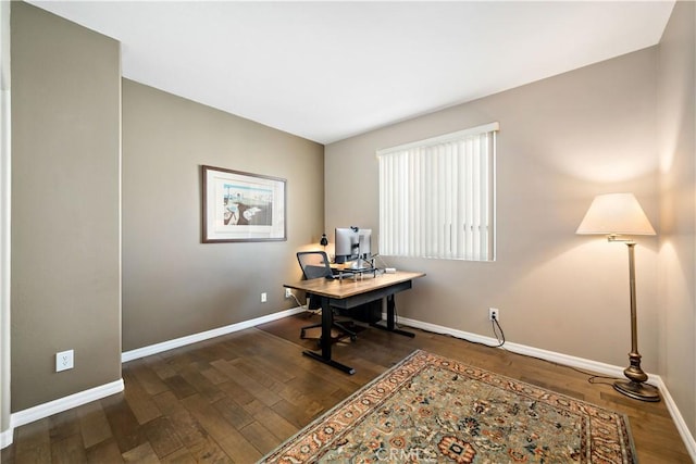 31484 Britton Cir, Temecula, CA 92591 - home office with baseboards and wood finished floors