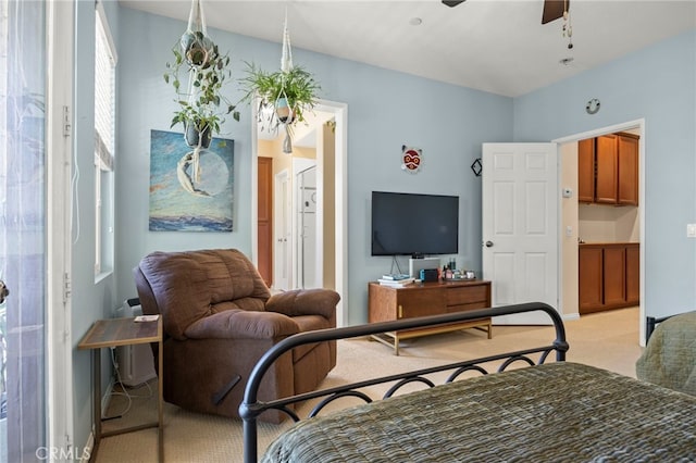 3245 Moss Landing Blvd, Oxnard, CA 93036 - living room featuring light colored carpet and a ceiling fan