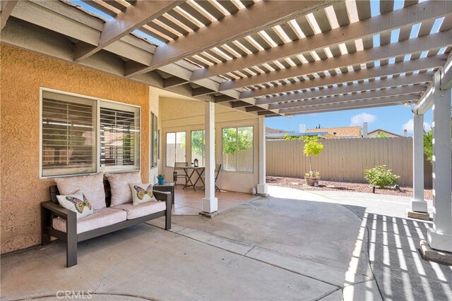 13950 High Falls Trl, Apple Valley, CA 92307 - view of patio with a pergola