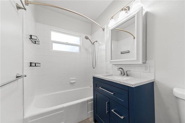 2125 256th St, Lomita, CA 90717 - bathroom featuring shower / bath combination, vanity, and backsplash