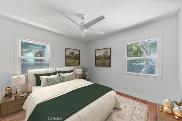 2125 256th St, Lomita, CA 90717 - bedroom featuring wood finished floors and ceiling fan