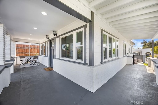201 S Melrose St, Placentia, CA 92870 - view of covered porch