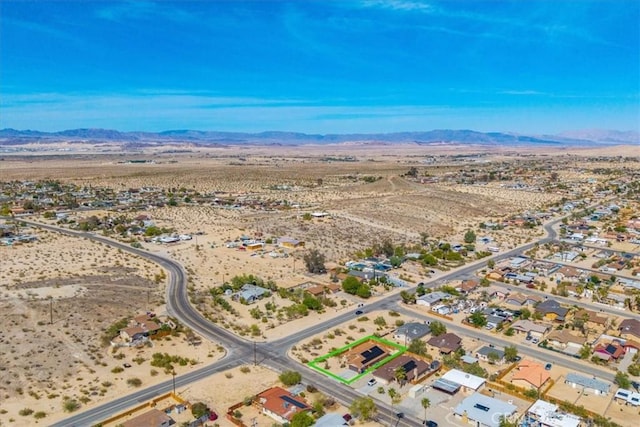 5947 Lupine Ave Unit 29, Palms, CA 92277 - overview of rural landscape with a desert landscape and a mountain backdrop