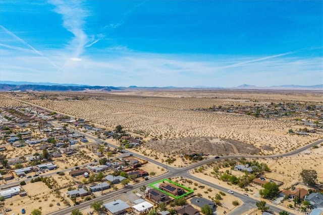 5947 Lupine Ave Unit 29, Palms, CA 92277 - overview of rural landscape featuring a desert landscape and a mountain backdrop
