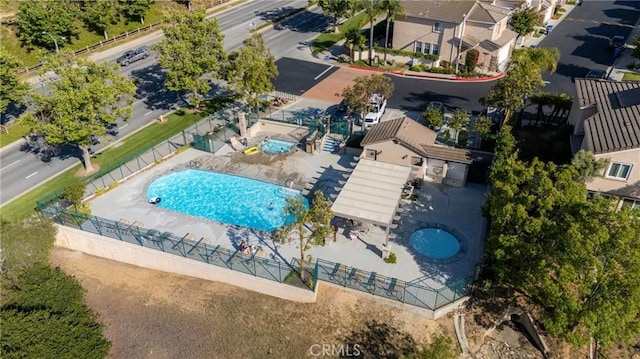 594 Yarrow Dr, Simi Valley, CA 93065 - aerial view of a pool area
