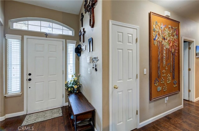 2267 Lorena Ave, Sanger, CA 93657 - entrance foyer with dark wood finished floors and baseboards
