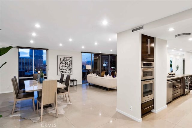 2160 Century Park E Unit 1512, Los Angeles, CA 90067 - dining area featuring recessed lighting and baseboards