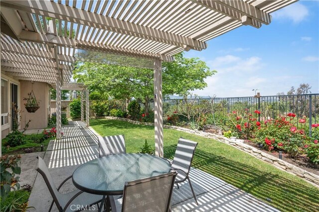 28291 La Plumosa, Laguna Niguel, CA 92667 - view of patio with a pergola and outdoor dining area