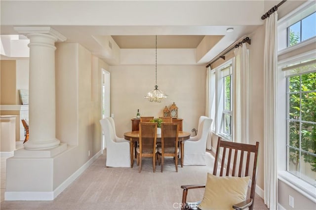 28291 La Plumosa, Laguna Niguel, CA 92667 - dining room featuring healthy amount of natural light, baseboards, and light carpet