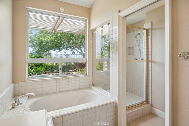 28291 La Plumosa, Laguna Niguel, CA 92667 - full bath with a garden tub, a stall shower, and tile patterned floors