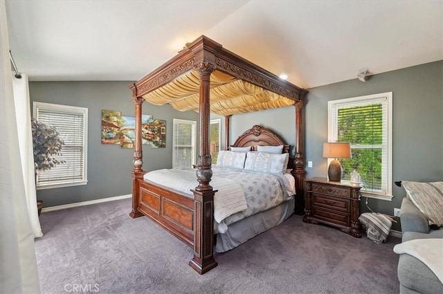 23328 Stone Rdg, Murrieta, CA 92562 - carpeted bedroom featuring baseboards and vaulted ceiling