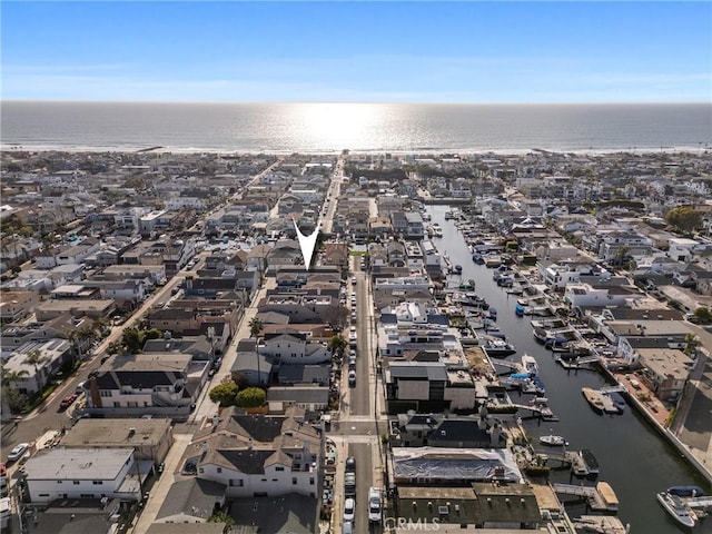 502 36th St, Newport Beach, CA 92663 - aerial overview of property's location featuring a large body of water and nearby suburban area