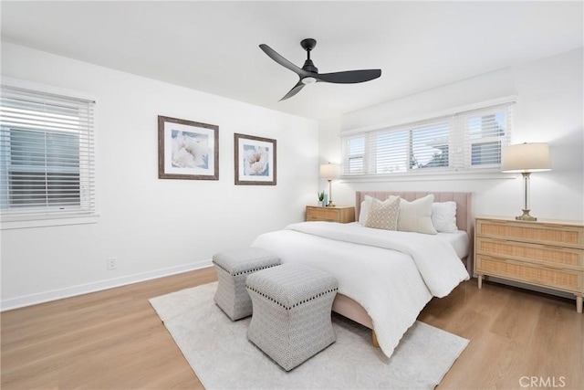 502 36th St, Newport Beach, CA 92663 - bedroom featuring wood finished floors, baseboards, and a ceiling fan