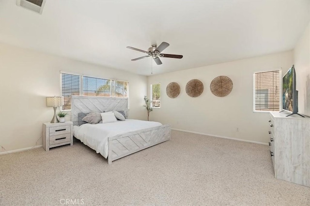 24320 Calle Estancia, Murrieta, CA 92562 - bedroom with light colored carpet and a ceiling fan