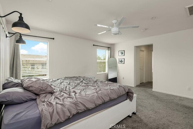 706 Leather Oak Ln, Pomona, CA 91766 - carpeted bedroom featuring ceiling fan and baseboards
