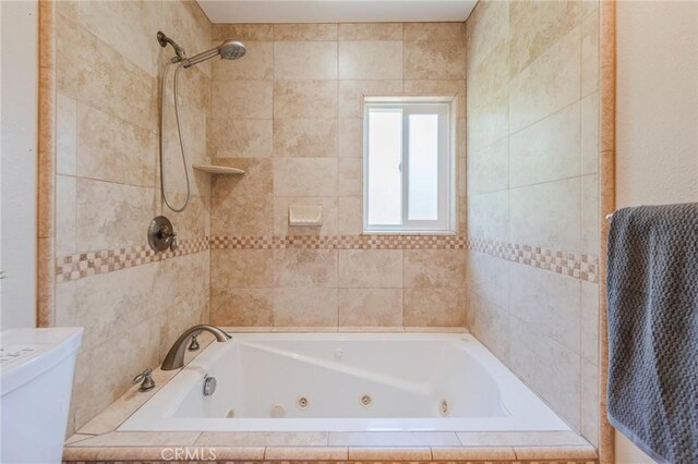 404 N Pear Knl, Anaheim, CA 92805 - full bathroom featuring a combined bath / shower with jetted tub and toilet