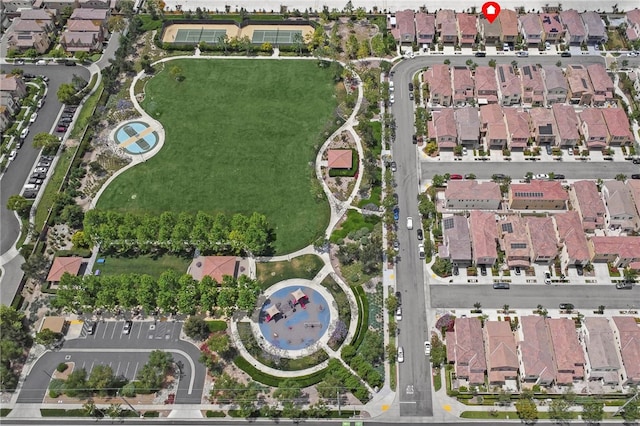 15814 Moonflower Ave, Chino, CA 91708 - aerial view of property and surrounding area featuring nearby suburban area