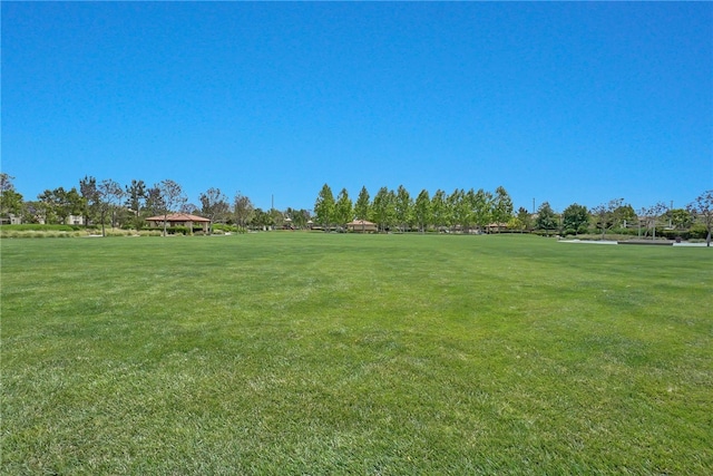 15814 Moonflower Ave, Chino, CA 91708 - view of grassy yard with a gazebo