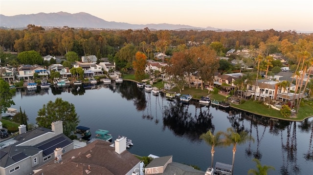 22526 Lake Forest Ln, Lake Forest, CA 92630 - aerial view at dusk of a water and mountain view and a residential view