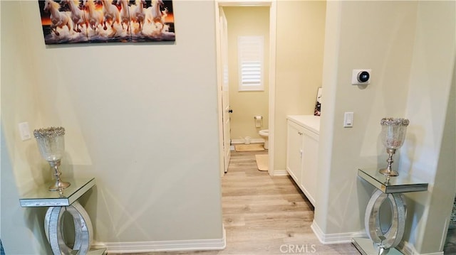 27506 Aster Way, Saugus, CA 91350 - hall with light wood finished floors and baseboards