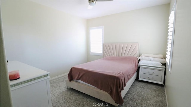 27506 Aster Way, Saugus, CA 91350 - carpeted bedroom with ceiling fan and baseboards