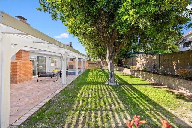 10012 Glade Ave, Chatsworth, CA 91311 - view of yard with a pergola and a patio
