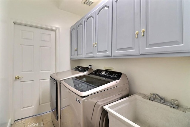 8424 Sunnyslope Dr, San Gabriel, CA 91775 - laundry area with washer and dryer and cabinet space
