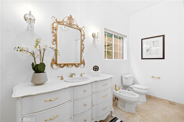 8424 Sunnyslope Dr, San Gabriel, CA 91775 - bathroom with vanity, a bidet, and toilet