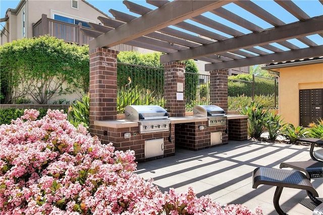1733 San Eugenio, San Diego, CA 92154 - view of patio with a pergola and mail area