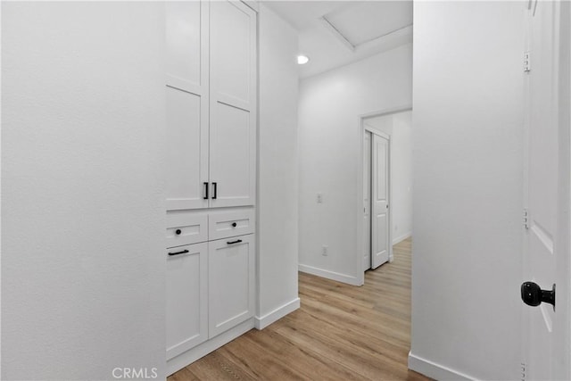 1733 San Eugenio, San Diego, CA 92154 - corridor with light wood-type flooring, baseboards, and recessed lighting