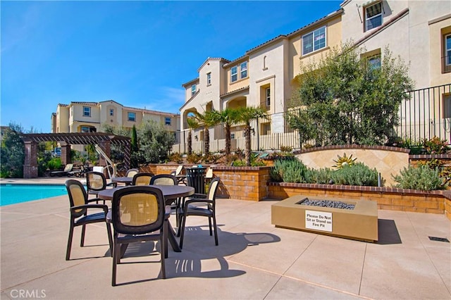 1733 San Eugenio, San Diego, CA 92154 - view of patio / terrace with a residential view and a community pool