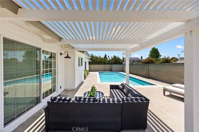 230 Gila Way, Placentia, CA 92870 - view of swimming pool featuring an outdoor hangout area, a fenced backyard, and a patio area