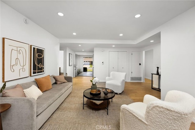 230 Gila Way, Placentia, CA 92870 - living area featuring wood finished floors, recessed lighting, and baseboards