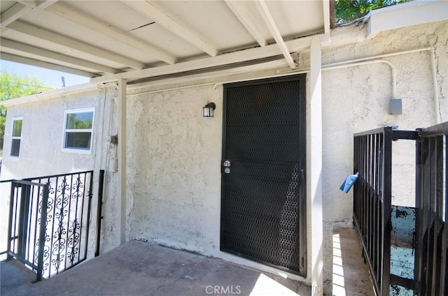 2028 N Marianna Ave, Los Angeles, CA 90032 - doorway to property with stucco siding