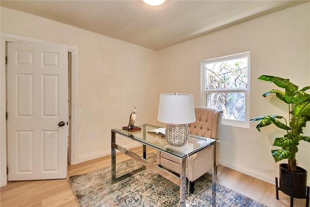 2028 N Marianna Ave, Los Angeles, CA 90032 - office area with light wood-style floors and baseboards