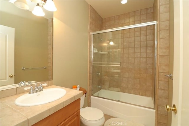 485 Kathleen Dr, Newbury Park, CA 91320 - full bath featuring toilet, vanity, and combined bath / shower with glass door
