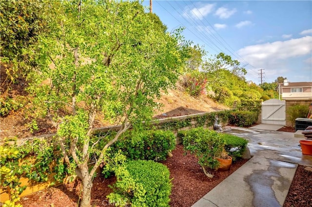 2501 Tiffany Pl, Fullerton, CA 92833 - view of yard with a gate, central air condition unit, and a patio area