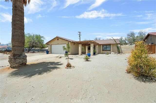 27525 Ventura Dr, Cathedral City, CA 92234 - single story home featuring an attached garage, stucco siding, concrete driveway, and a tile roof