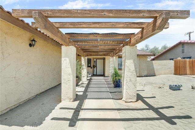 27525 Ventura Dr, Cathedral City, CA 92234 - view of patio / terrace featuring a pergola