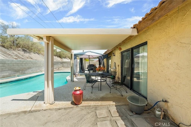 27525 Ventura Dr, Cathedral City, CA 92234 - view of pool with a fenced backyard and a patio