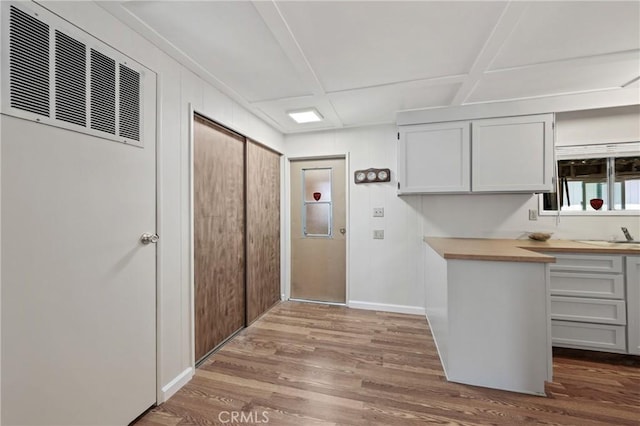 3265 14th St, Clearlake, CA 95422 - kitchen featuring wood finished floors and wood counters