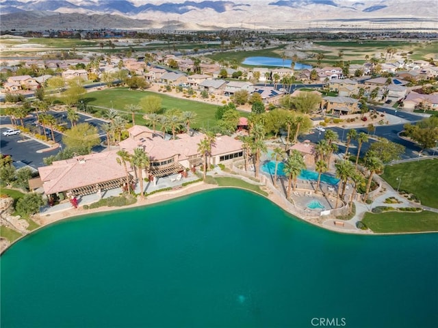 84260 Tramonto Way, Indio, CA 92203 - aerial view of property and surrounding area featuring a water and mountain view and nearby suburban area