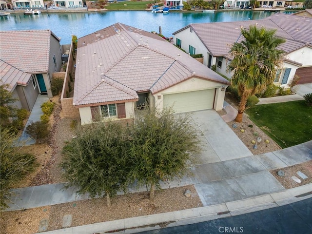 84260 Tramonto Way, Indio, CA 92203 - aerial perspective of suburban area with a nearby body of water