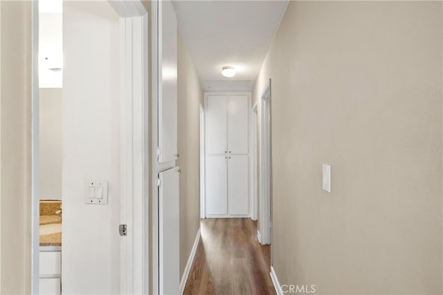 4137 Tiberon Dr, Oceanside, CA 92056 - hallway with wood finished floors and baseboards