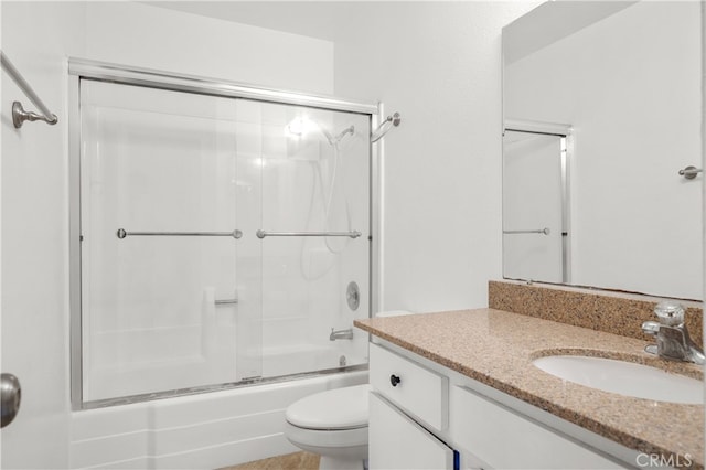 4137 Tiberon Dr, Oceanside, CA 92056 - bathroom featuring vanity, toilet, and enclosed tub / shower combo