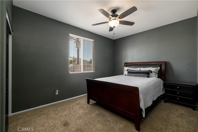 13946 Moqui Way, Corona, CA 92883 - carpeted bedroom featuring baseboards and ceiling fan
