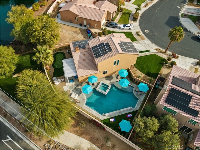 84020 Colibri Ct, Indio, CA 92203 - aerial view of a pool area
