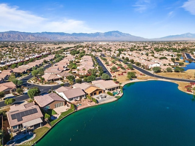 84250 Tramonto Way, Indio, CA 92203 - aerial view of residential area with a water and mountain view