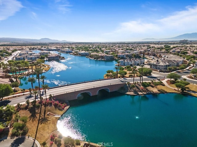 84250 Tramonto Way, Indio, CA 92203 - aerial view of residential area featuring a water and mountain view
